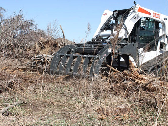 Virnig V60 Root Rake Grapple for Skid Steer Loader
