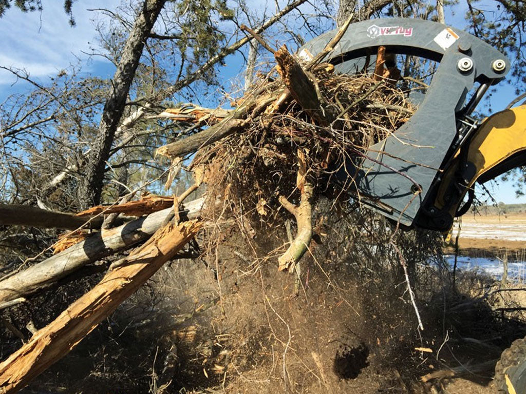 Virnig V60 Root Rake Grapple for Skid Steer Loader