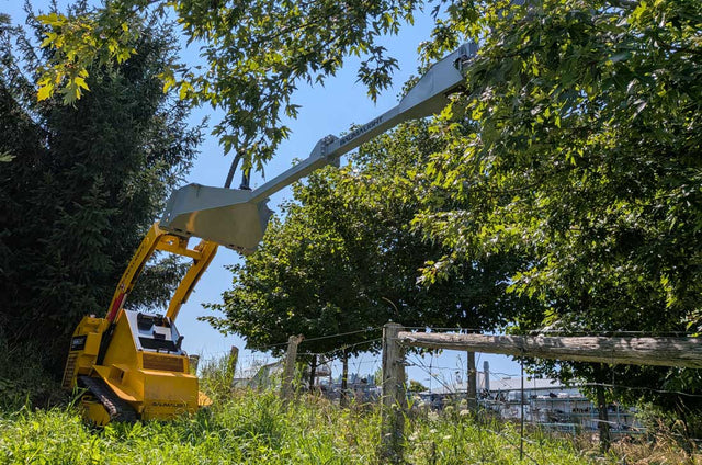 Baumalight HSM513 Tree Saw with Extended Boom for Skidsteers