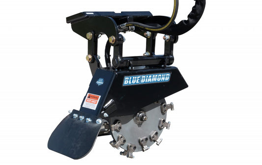 BLUE DIAMOND | Swing Arm Stump Grinder for Skid Steer