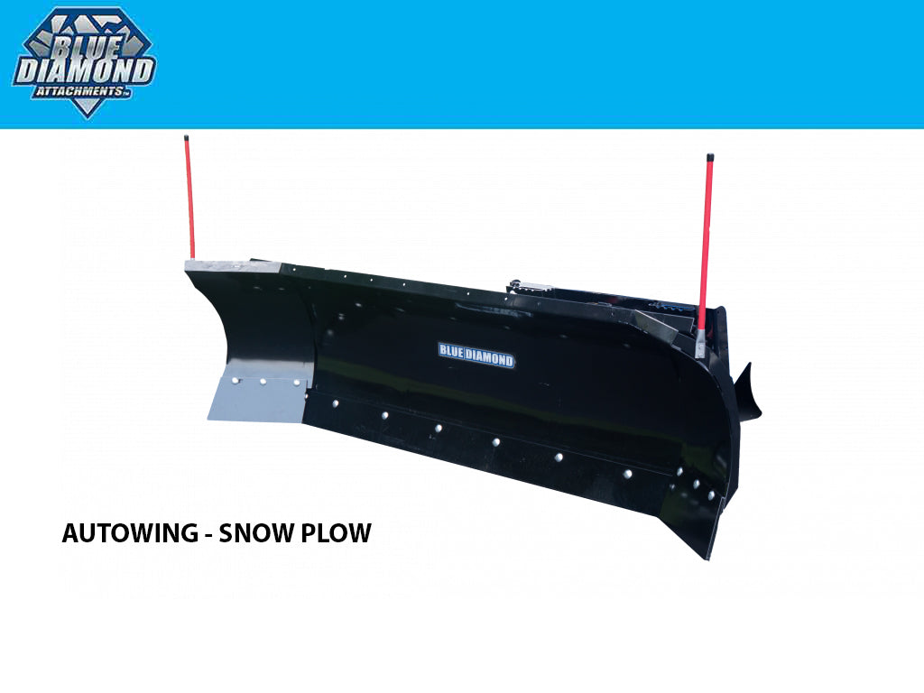 BLUE DIAMOND Autowing Snow Plow for Skid Steer