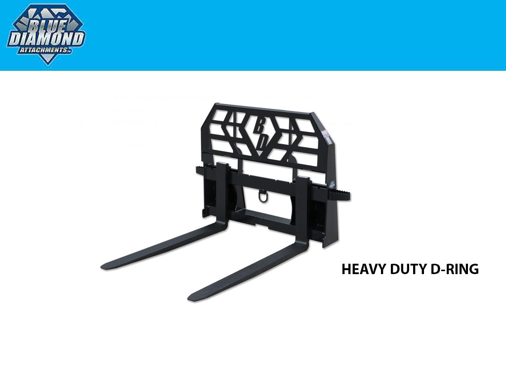 BLUE DIAMOND Heavy Duty Pallet Forks for Skid Steer