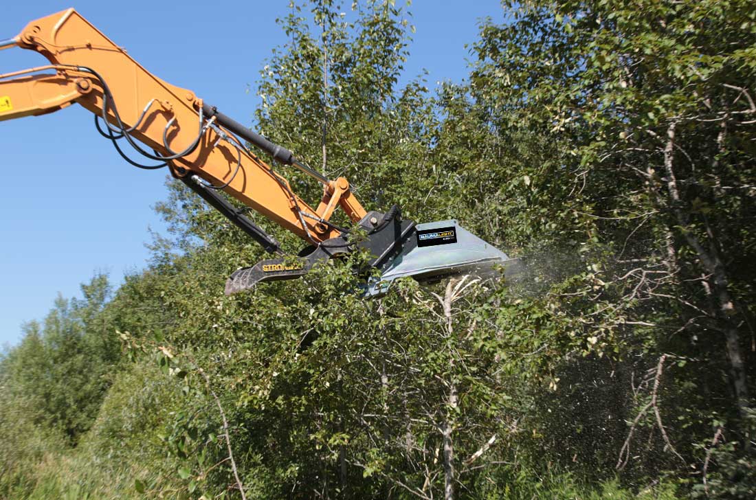 Baumalight CXC550 Rotary Brush Cutter For Excavator