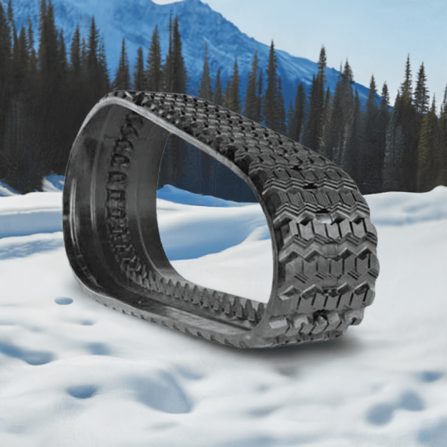 CAT 239D Rubber Track Zig Zag Pattern