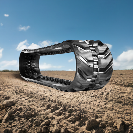 CAT 302.5C Rubber Track Directional Block Pattern