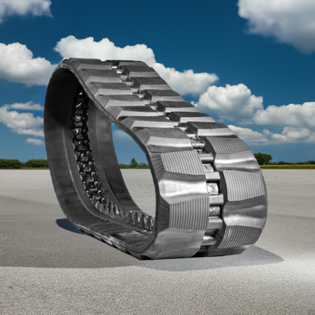 CAT ME30 Rubber Track Staggered Block Pattern