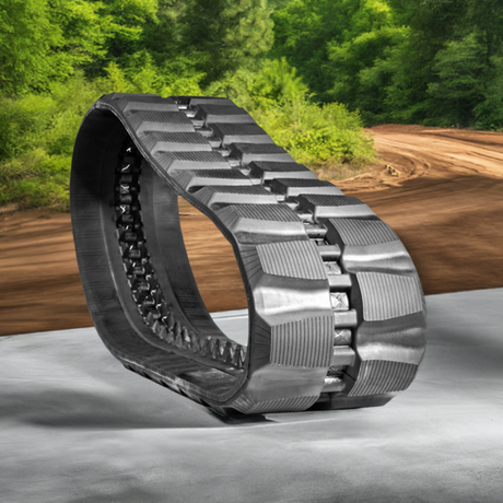 CAT MM45B Rubber Track Staggered Block Pattern