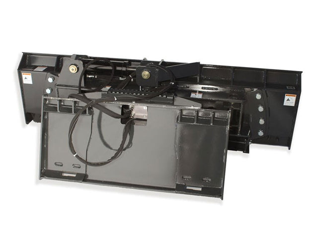 Virnig 6-Way Dozer Blade for skid steers with hydraulic tilt and angle control for precision grading and snow removal