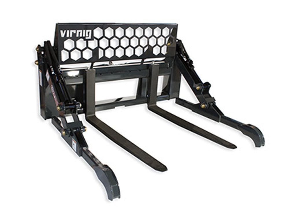 Virnig V60 Two-Cylinder Pipe Pallet Fork Grapple (SSL) (CTL)