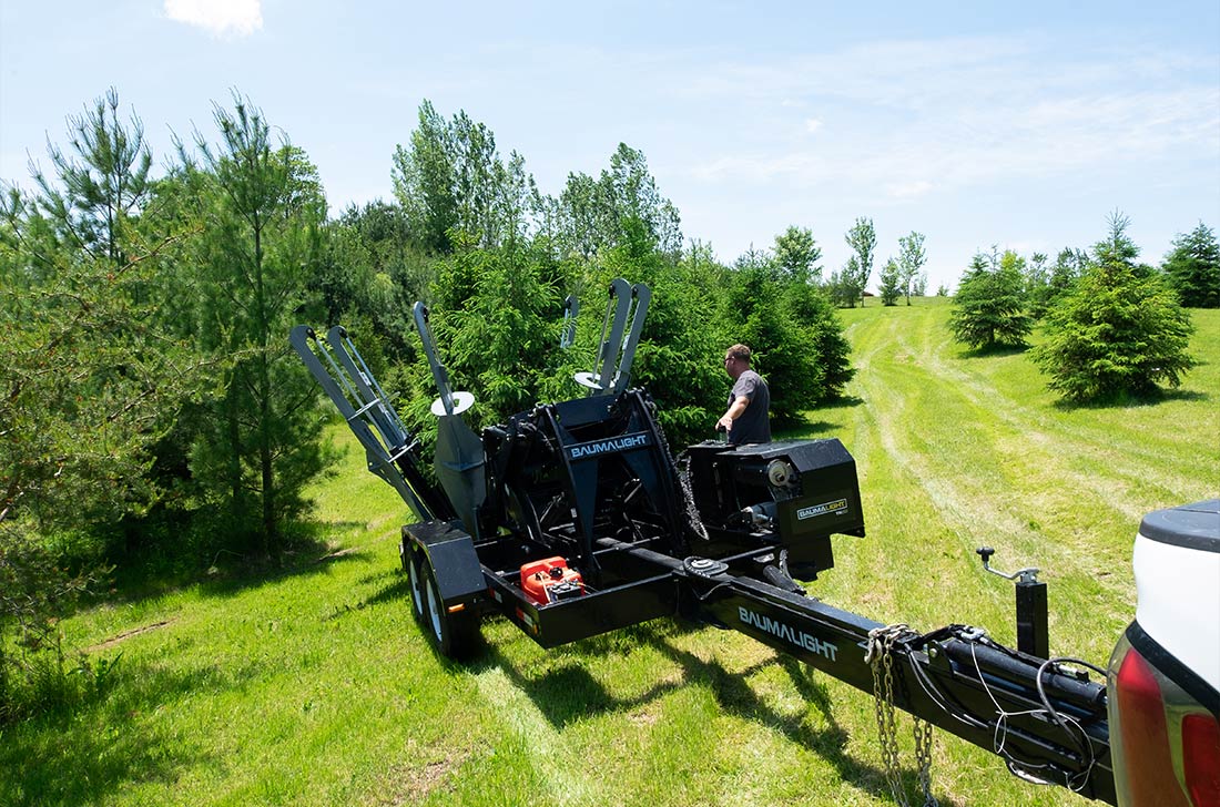 Baumalight Trailer Mounted Tree Spade-With Self Contained Hydraulic Power Pack | TR330-440-650 | 30" / 40" / 50" Root Ball Diameter | Pull Type