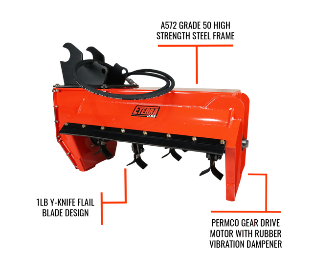 Eterra EX-30M Micro Flail Mower for Excavator