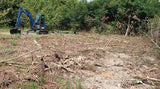 BLUE DIAMOND Excavator Rake - Fits 6000 lbs. to 15000 lbs. machines
