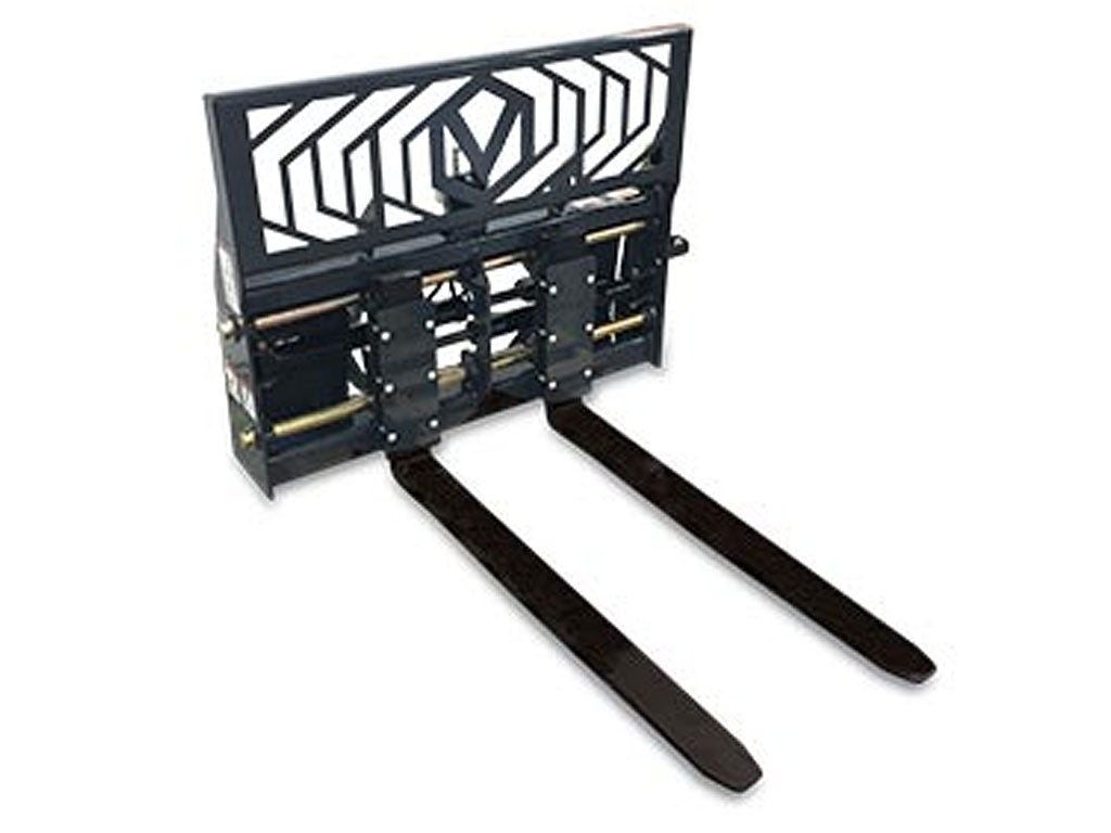 Virnig Hydraulic Adjust Pallet Fork For Skid Steer