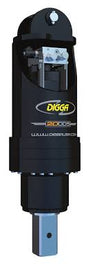Black and blue tool with Digga branding on a white background
