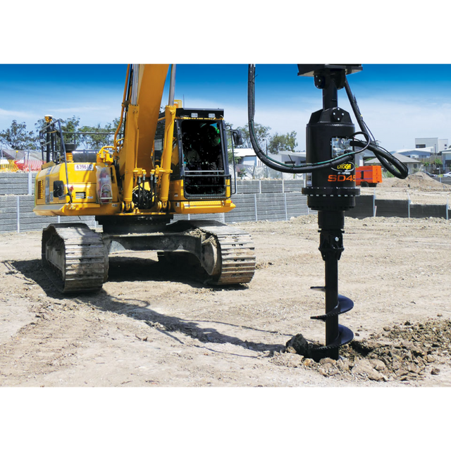 Digga SD45HPS High Powered "Supa" Drilling Single Speed Auger Drive for Excavators