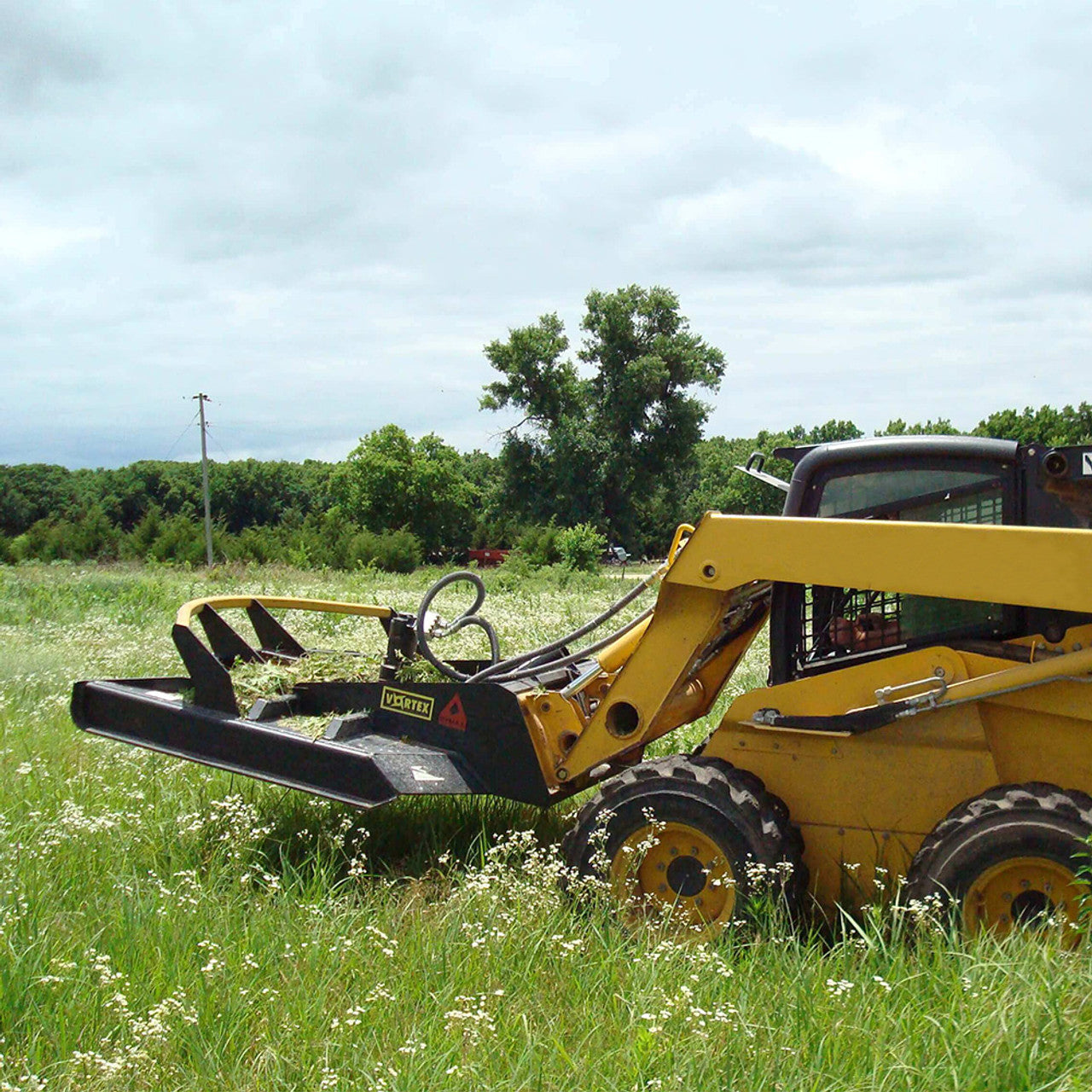 Maxx Vortex Brush Cutter for Skid Steer with Dual Discharge Deck