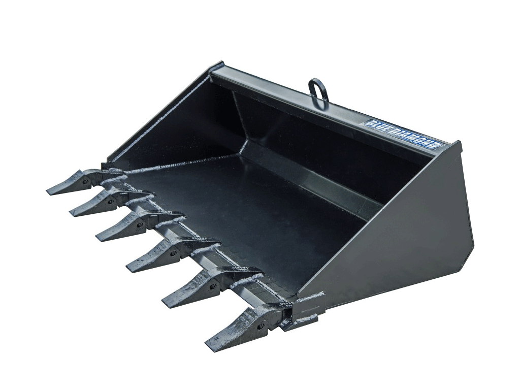 BLUE DIAMOND Low Profile Buckets for Mini Skid Steer