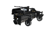 CID Multi-Purpose Power Rake for Mini Skid Steers | Black agricultural tiller on a white background