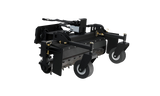 CID Multi-Purpose Power Rake for Mini Skid Steers | Black agricultural tiller on a white background