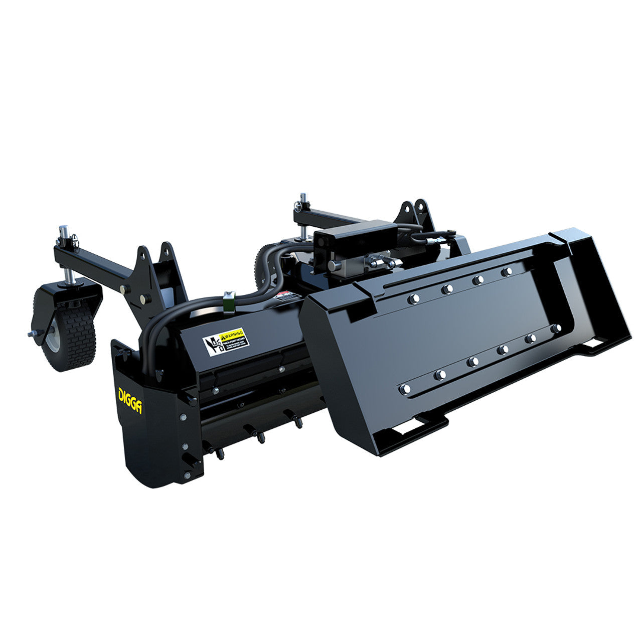 Digga Mini Skid Steer Loader Soil Conditioner Power Rake