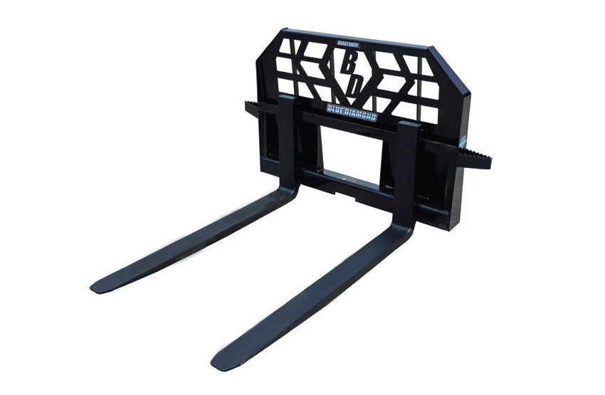 BLUE DIAMOND Pallet Forks for Skid Steer (Light, Standard, Heavy)