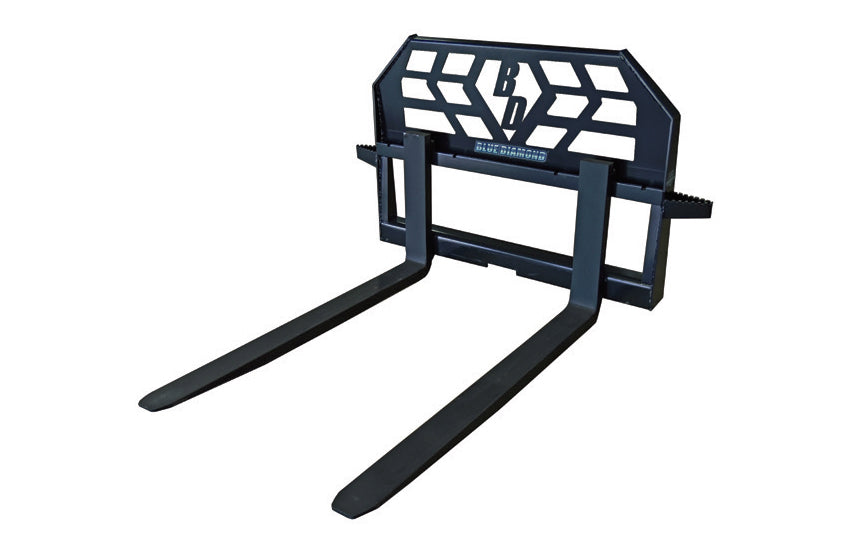 BLUE DIAMOND Pallet Forks for Skid Steer (Light, Standard, Heavy)