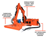 Eterra Raptor Boom Arm Mower for Skid Steer