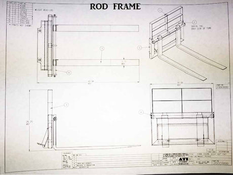 Paladin / Bradco Pallet Forks for Mini Loader Skid Steer