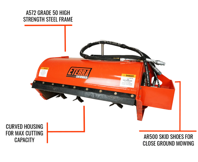 Eterra Sidewinder Flail Mower for Mini Skid Steer