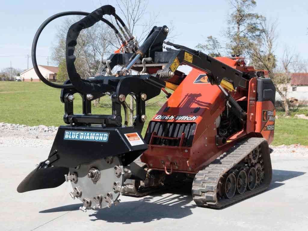 BLUE DIAMOND Stump Grinder For Mini Skid Steer