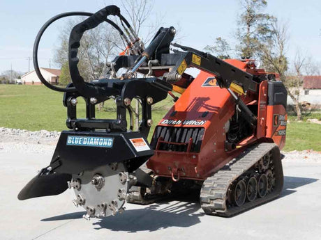 BLUE DIAMOND Swing Arm Stump Grinder for Skid Steer