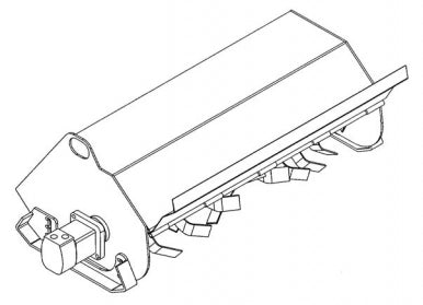 Paladin Mini Tiller For Mini Loaders for Skid Steer