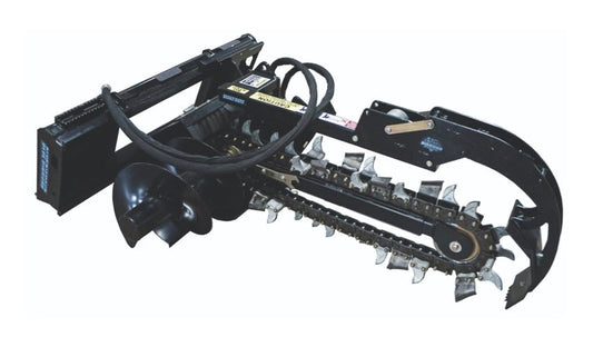 Blue Diamond Trencher for Skid Steer - High Flow