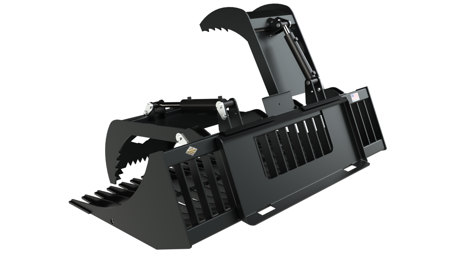 Top Dog Attachments | 72" Utility Grapple Bucket