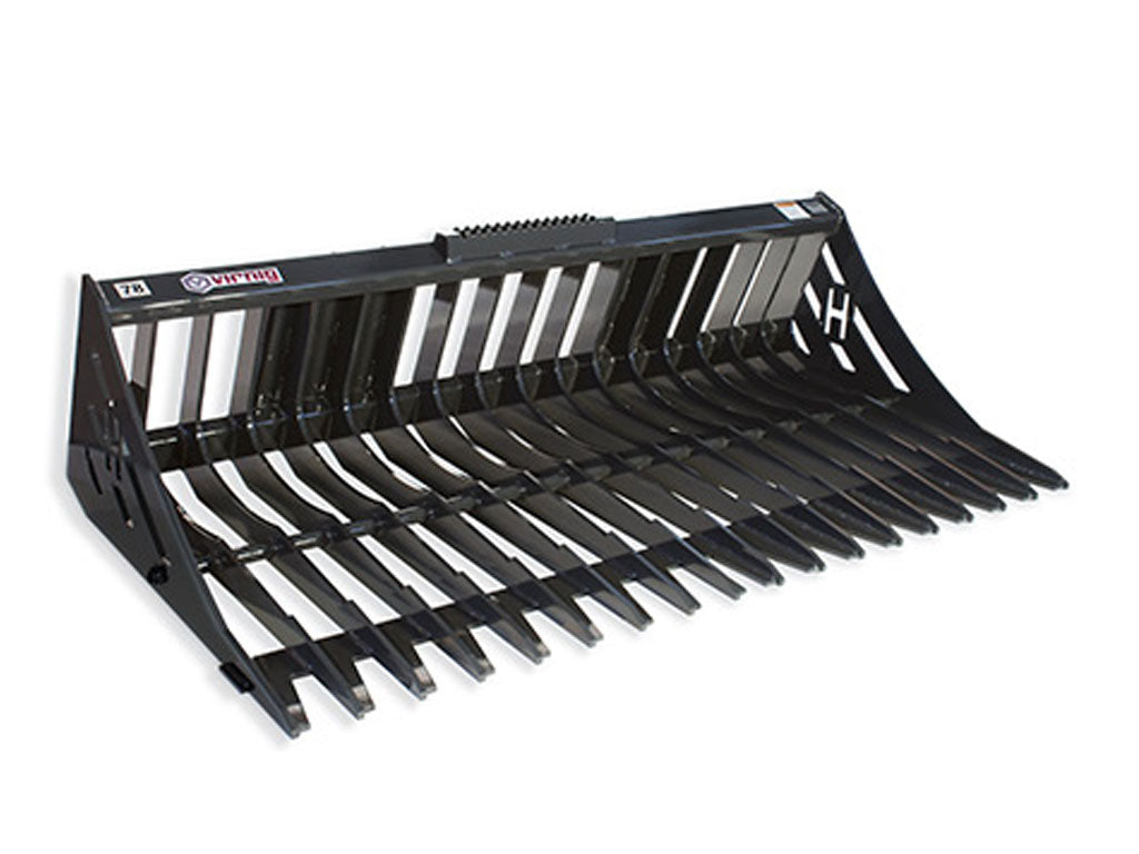 Virnig V60 Skeleton Rock Bucket for skid steer loaders