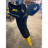 Amulet severe-duty excavator ripper attachment with single shank tooth for breaking hard soil and rock
