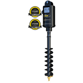 Digga 12DDT 2 Speed High Flow Auger Drive for Excavator with a 2.5" HEX Shaft.