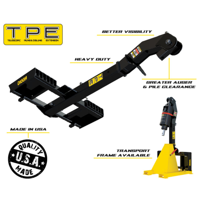 Digga Skid Steer Large TPE Extension Mounting Bracket