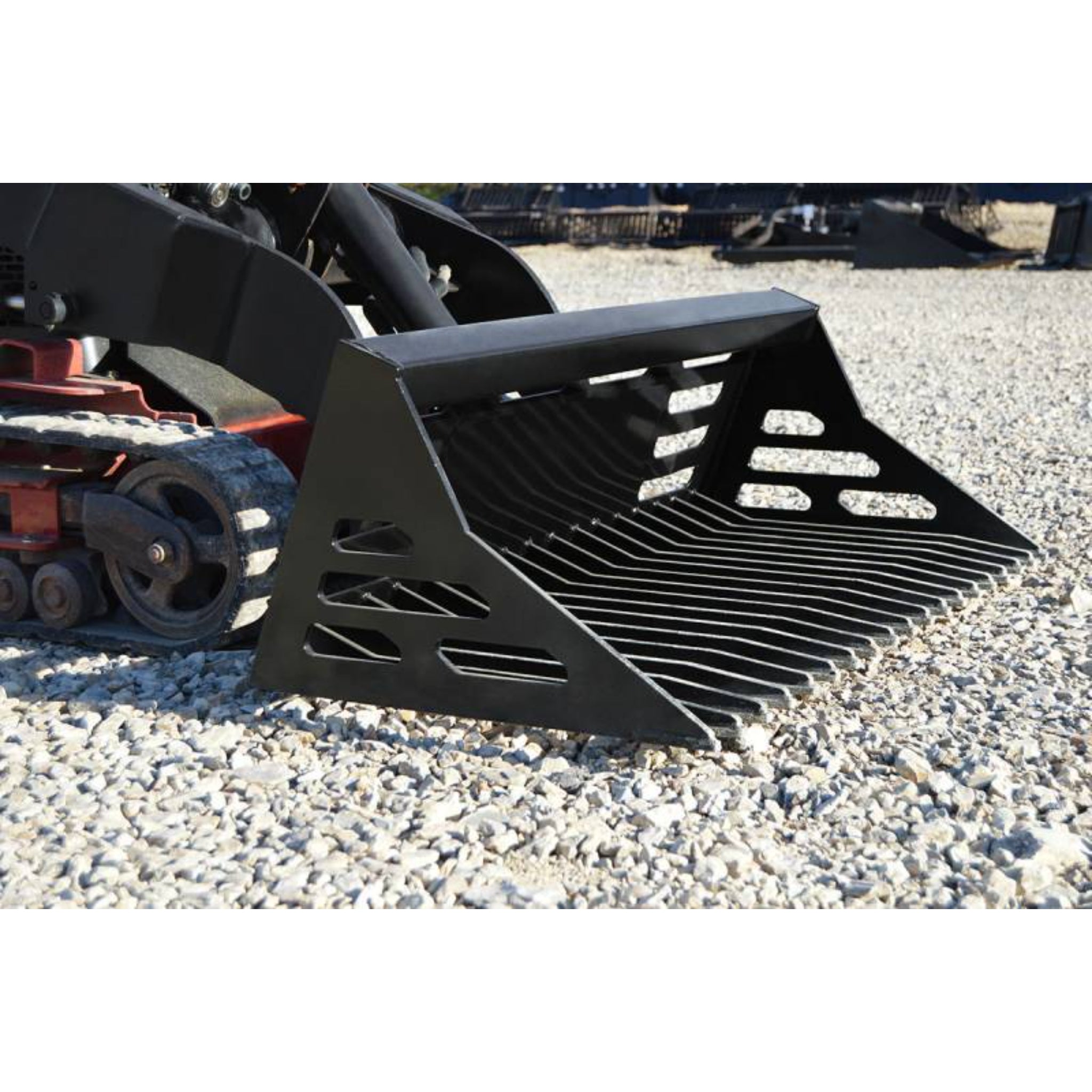 Loflin Fabrication Mini Skid Steer Rock Bucket