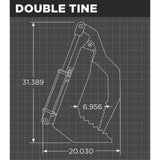 Loflin Fabrication Mini Skid Steer Vertical Root Grapple Schematic
