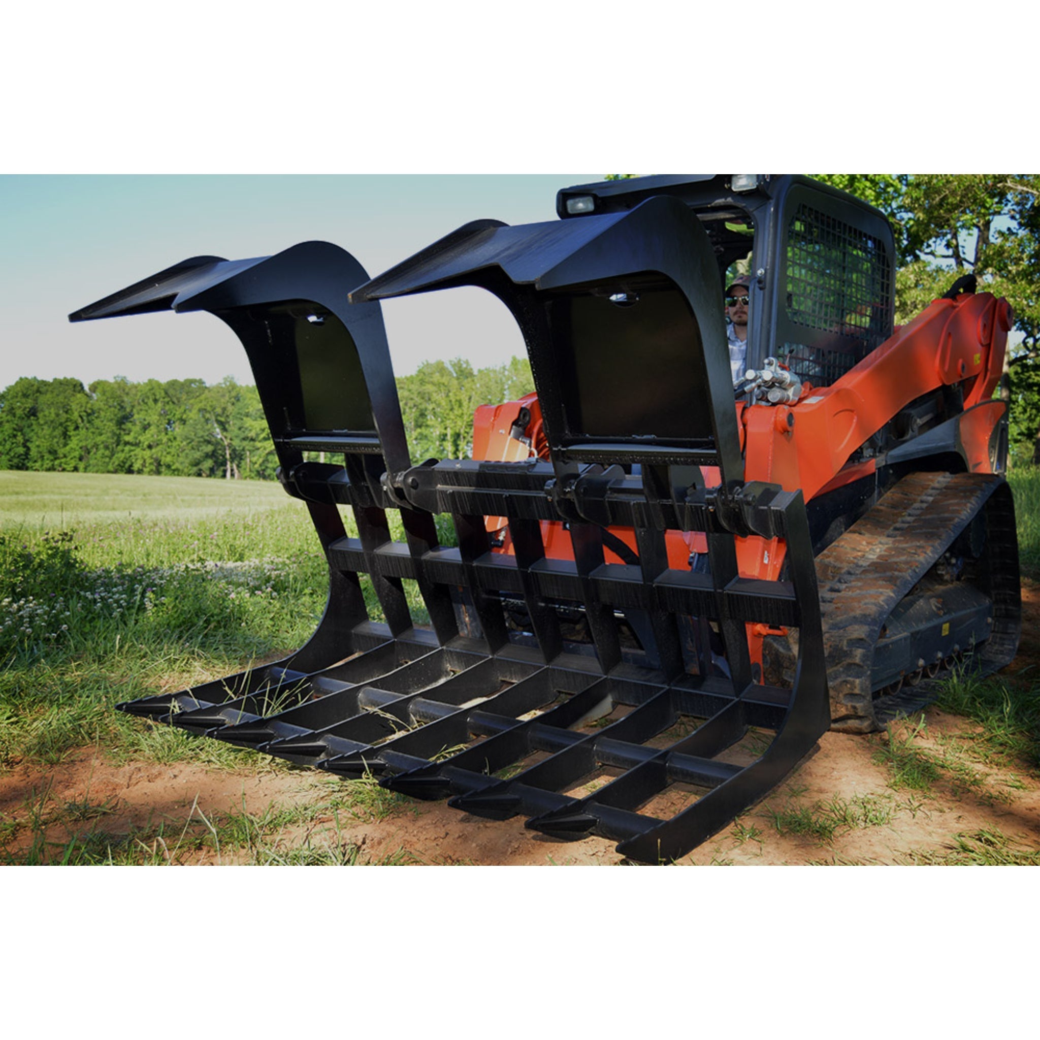 Loflin Fabrication Monster Skid Steer Root Grapple