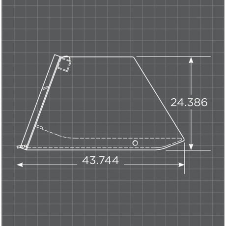 Loflin Fabrication Skid Steer Manure Bucket schematic