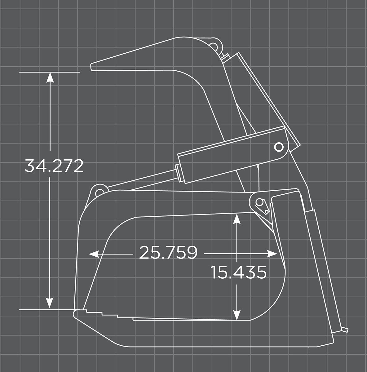 Loflin Fabrication Medium Duty Skid Steer Root Grapple