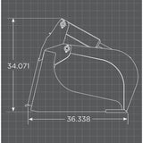 Loflin Fabrication Skid Steer Xtra Heavy Duty Grapple Bucket Schematic