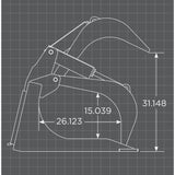 Loflin Fabrication Xtra Heavy Duty Skid Steer Rock Bucket Grapple