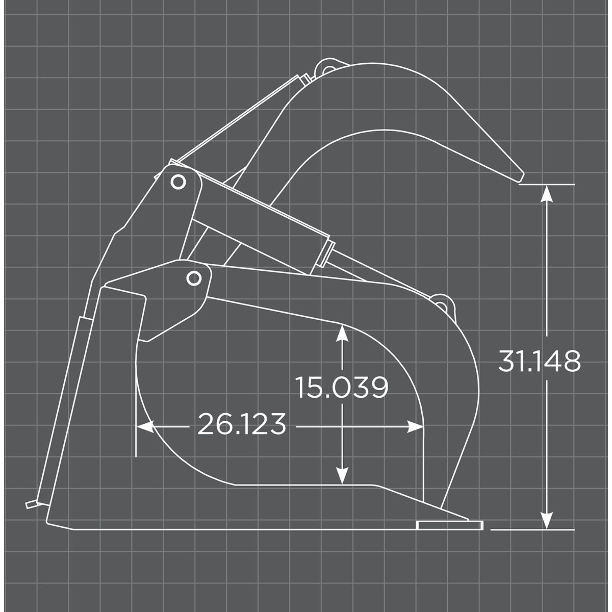 Loflin Fabrication Xtra Heavy Duty Skid Steer Rock Bucket Grapple