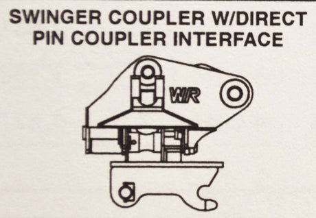 WAIN ROY 45MT Coupler Systems for excavators 95,000 to 110,000 lbs. Schema